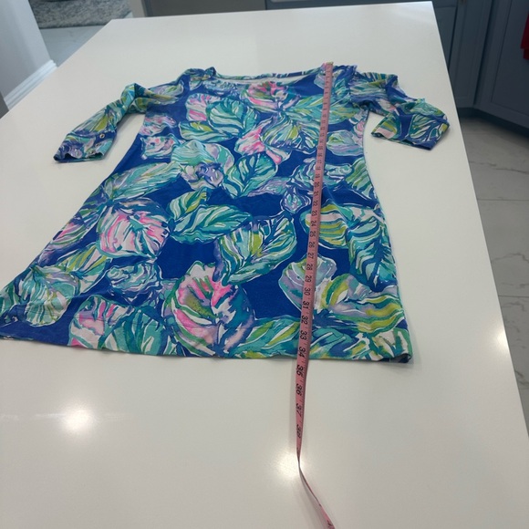 Lilly Pulitzer Blue and Green Patterned Dress - Picture 4 of 6